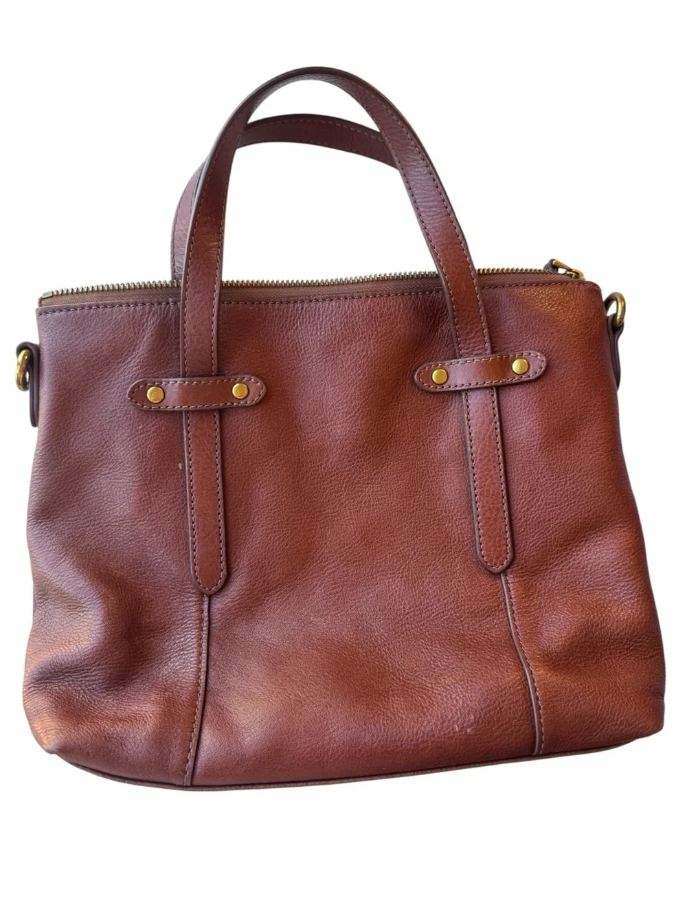 Fossil Brown Leather Handbag
